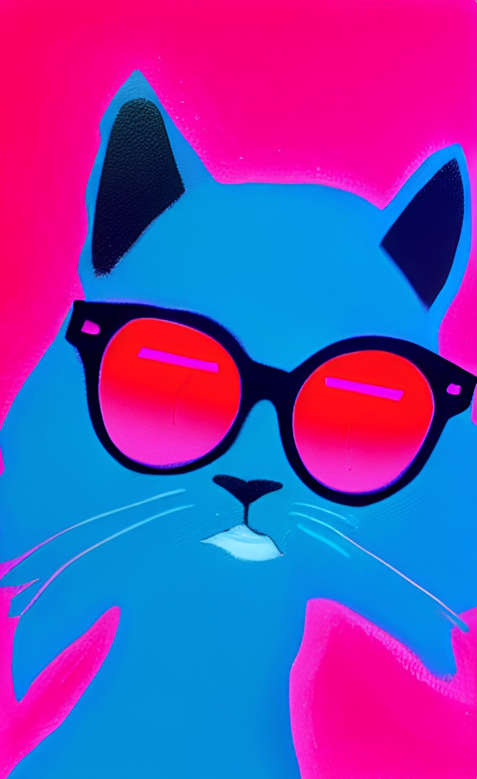 Kitten at the night